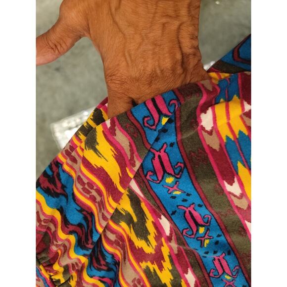 Material Girl Jumpsuit Women's Size Large Multicolor Polyester Off The Shoulder - Picture 9 of 14